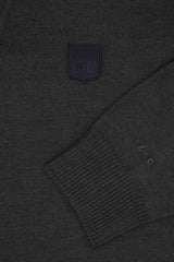 Pull col polo ouvert anthracite - IZAC