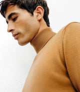 Pull col roulé camel - IZAC