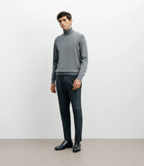 Pull col roulé gris - IZAC