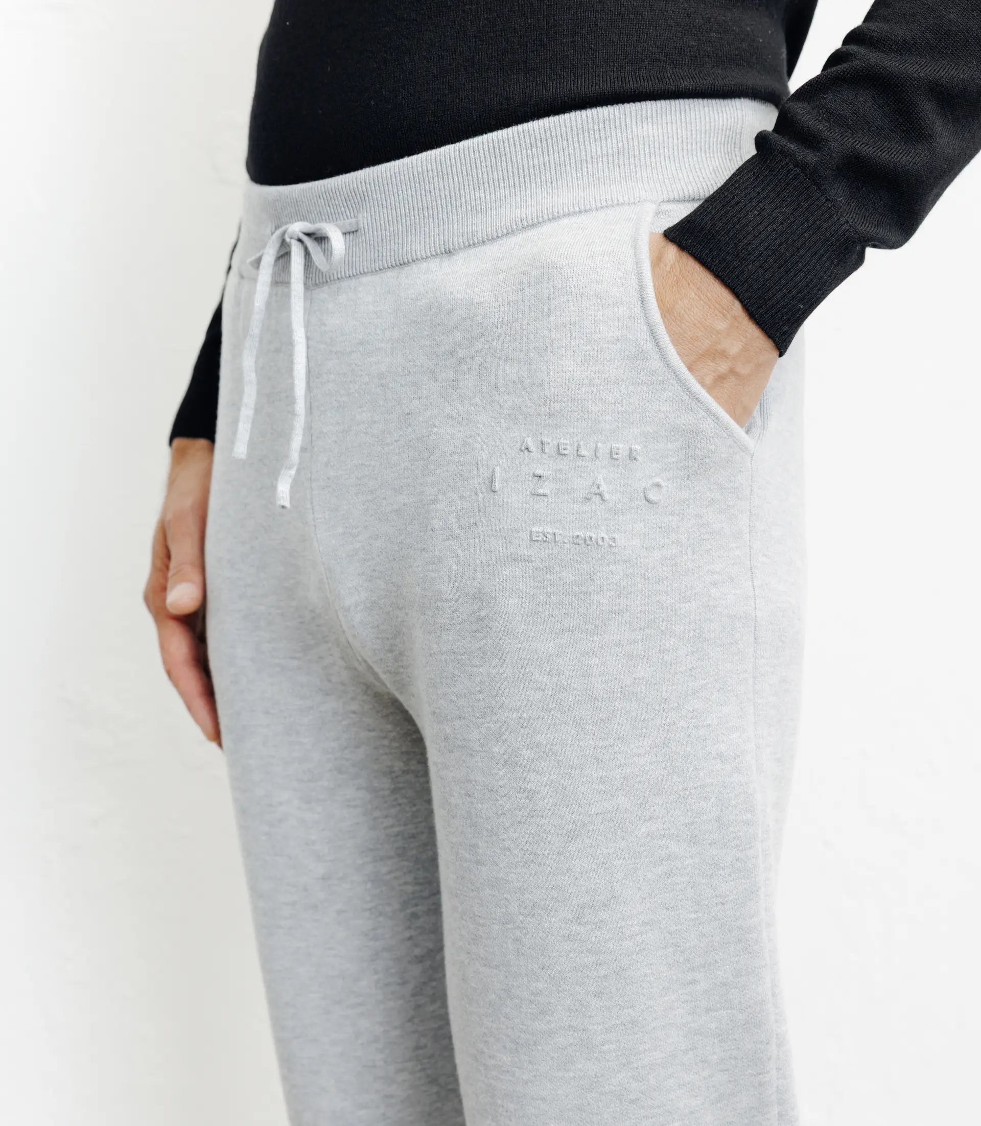 Pull en maille gris chine - IZAC