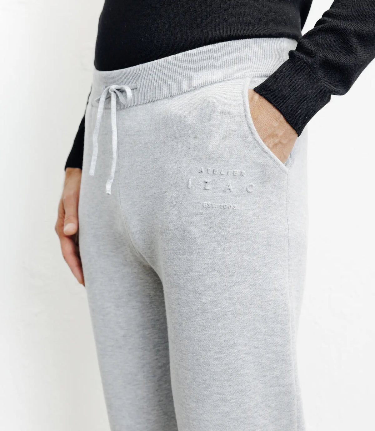 Pull en maille gris chine - IZAC