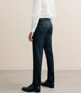 Pantalon ville 100% laine marine - IZAC