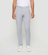 Pantalon ville à rayures blanc "Balao" - IZAC