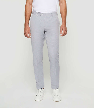 Pantalon ville à rayures blanc "Balao" - IZAC