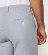 Pantalon ville à rayures blanc "Balao" - IZAC