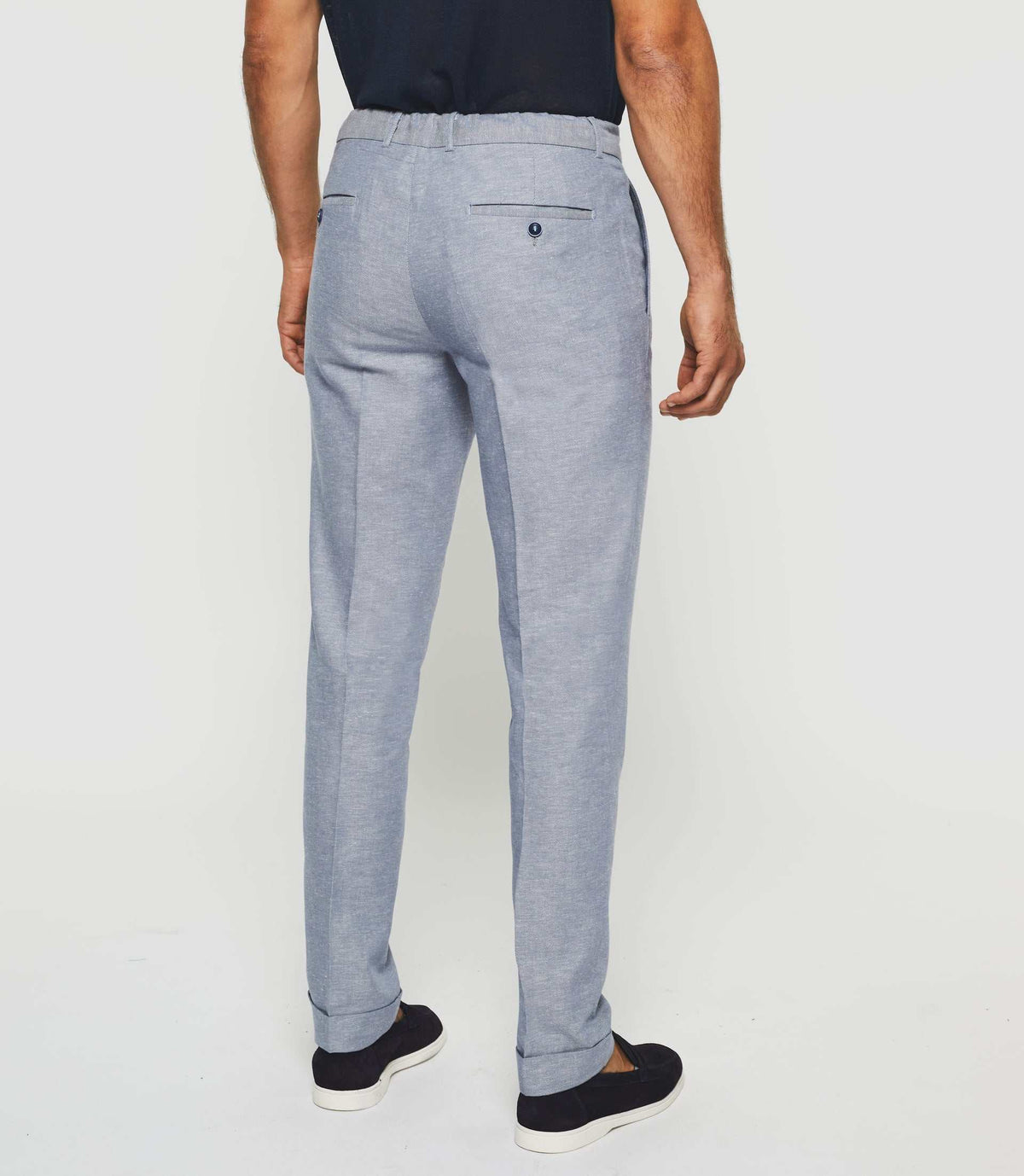 Pantalon ville en lin bleu ciel "Balicio" - IZAC