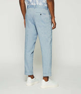 Pantalon ville en lin bleu ciel BALICIO - IZAC