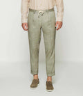 Pantalon ville en lin kaki - IZAC