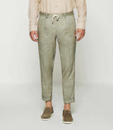 Pantalon ville en lin kaki - IZAC