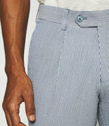 Pantalon ville à rayures blanc et bleu BCAPRI - IZAC