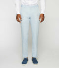 Pantalon ville 100% lin bleu ciel - IZAC