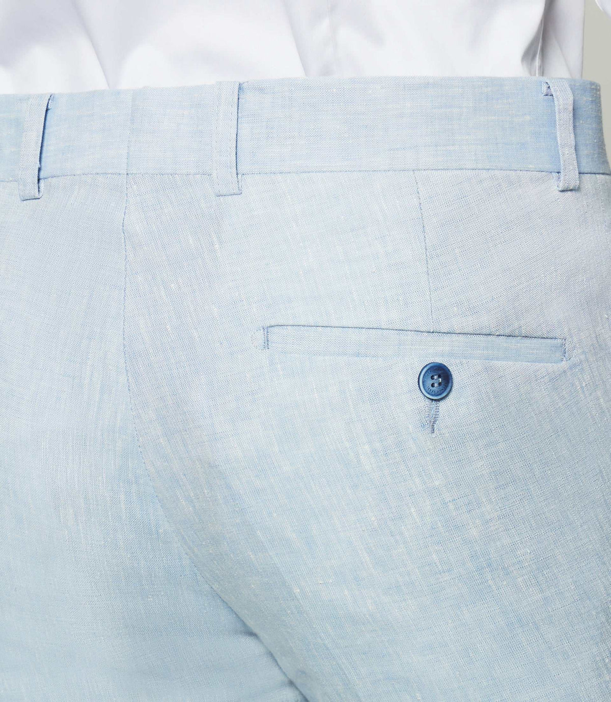 Pantalon en lin bleu ciel BCELESTE - IZAC