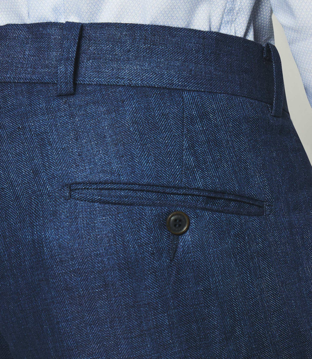 Pantalon séparable en lin marine BCHANCE - IZAC