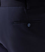 Pantalon ville en laine bleu marine FLATTEURBT - IZAC