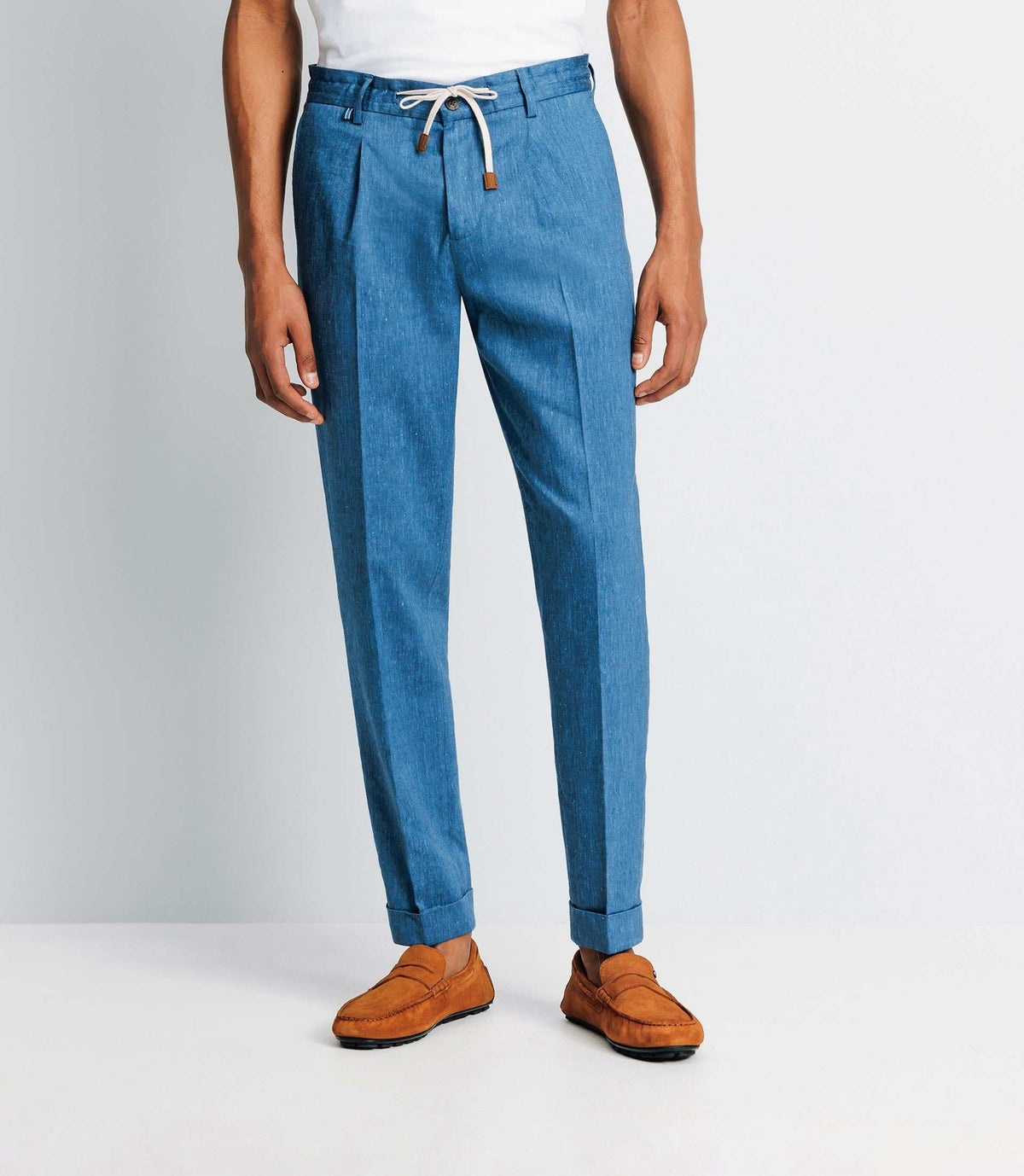 Pantalon ville avec cordon bleu indigo - IZAC