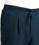 Pantalon ville 100% lin marine - IZAC