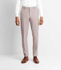 Pantalon ville motif pied de puce parme foncé - IZAC