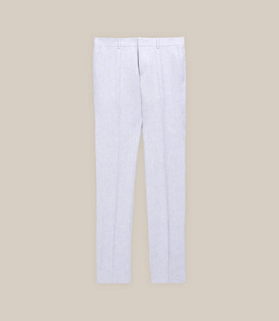 Pantalon ville 100% lin gris - IZAC