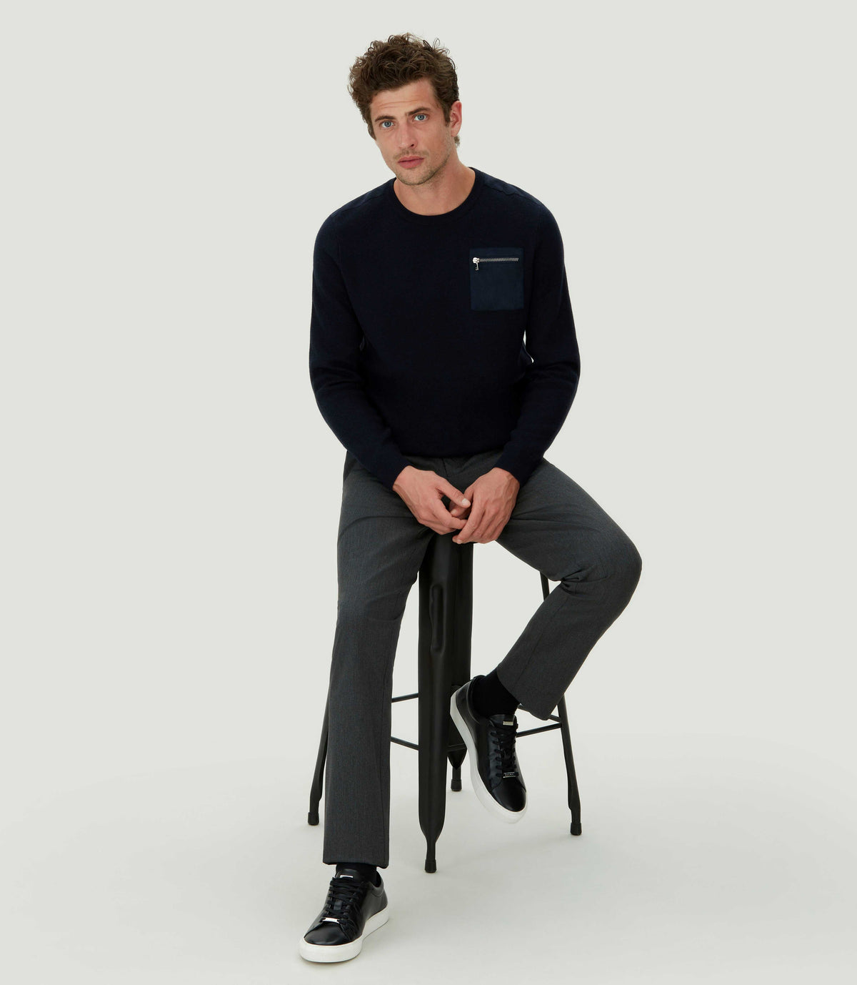 Pantalon ville slack gris "Naos" - IZAC