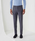 Pantalon ville Prince de Galles bleu "Négerie" - IZAC