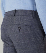 Pantalon ville Prince de Galles marine "Gerie" - IZAC