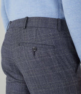 Pantalon ville Prince de Galles bleu "Négerie" - IZAC