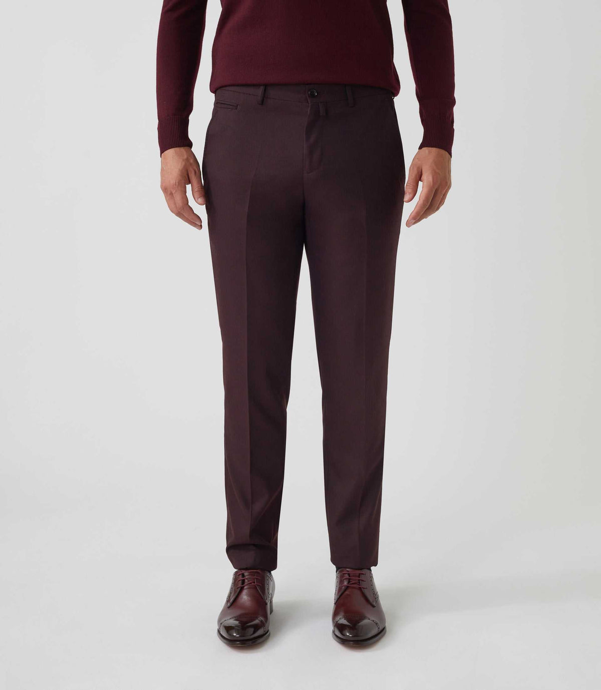 Pantalon ville bordeaux "Gveloute" - IZAC