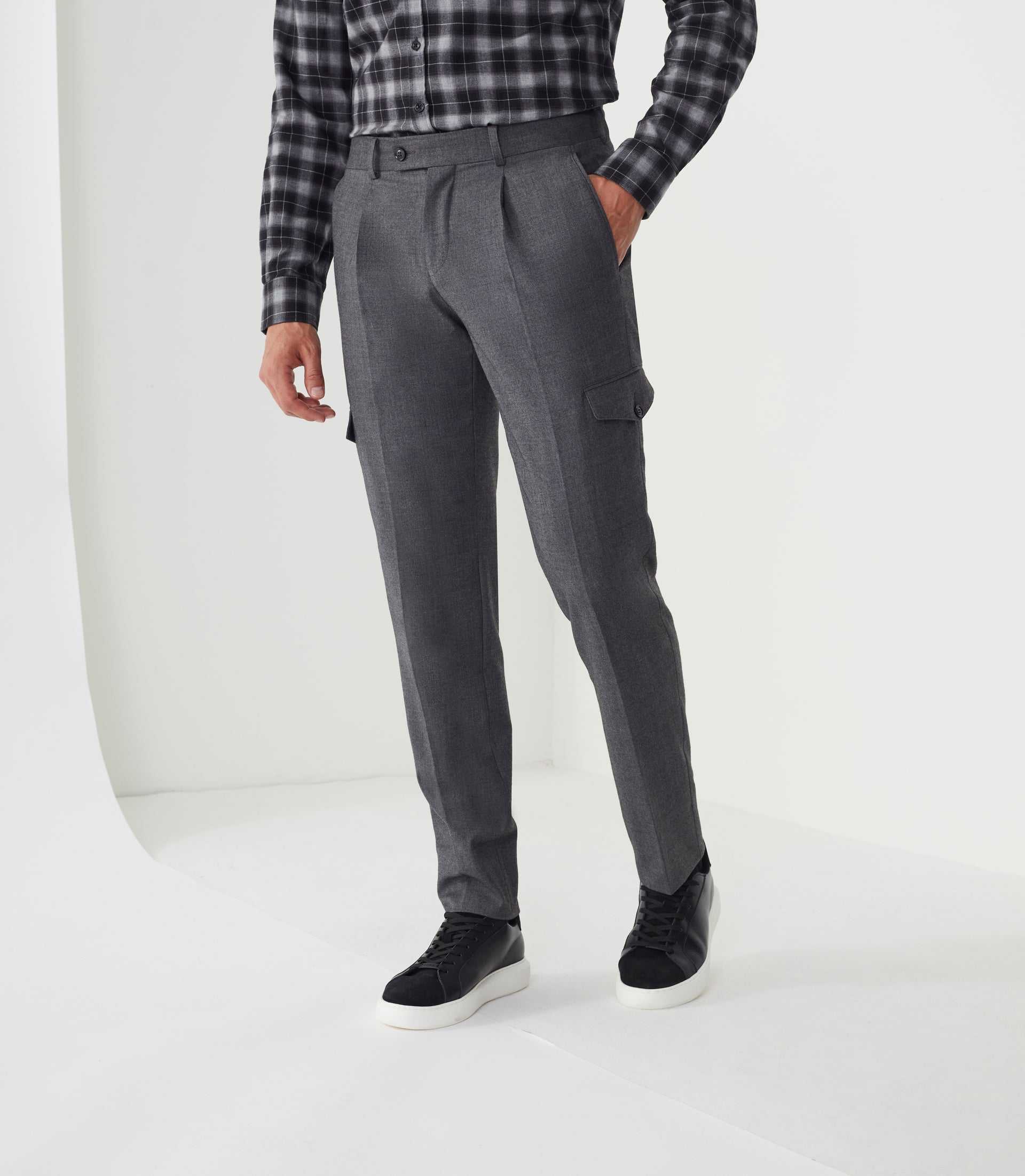 Pantalon ville gris foncé "Gvelouto" - IZAC