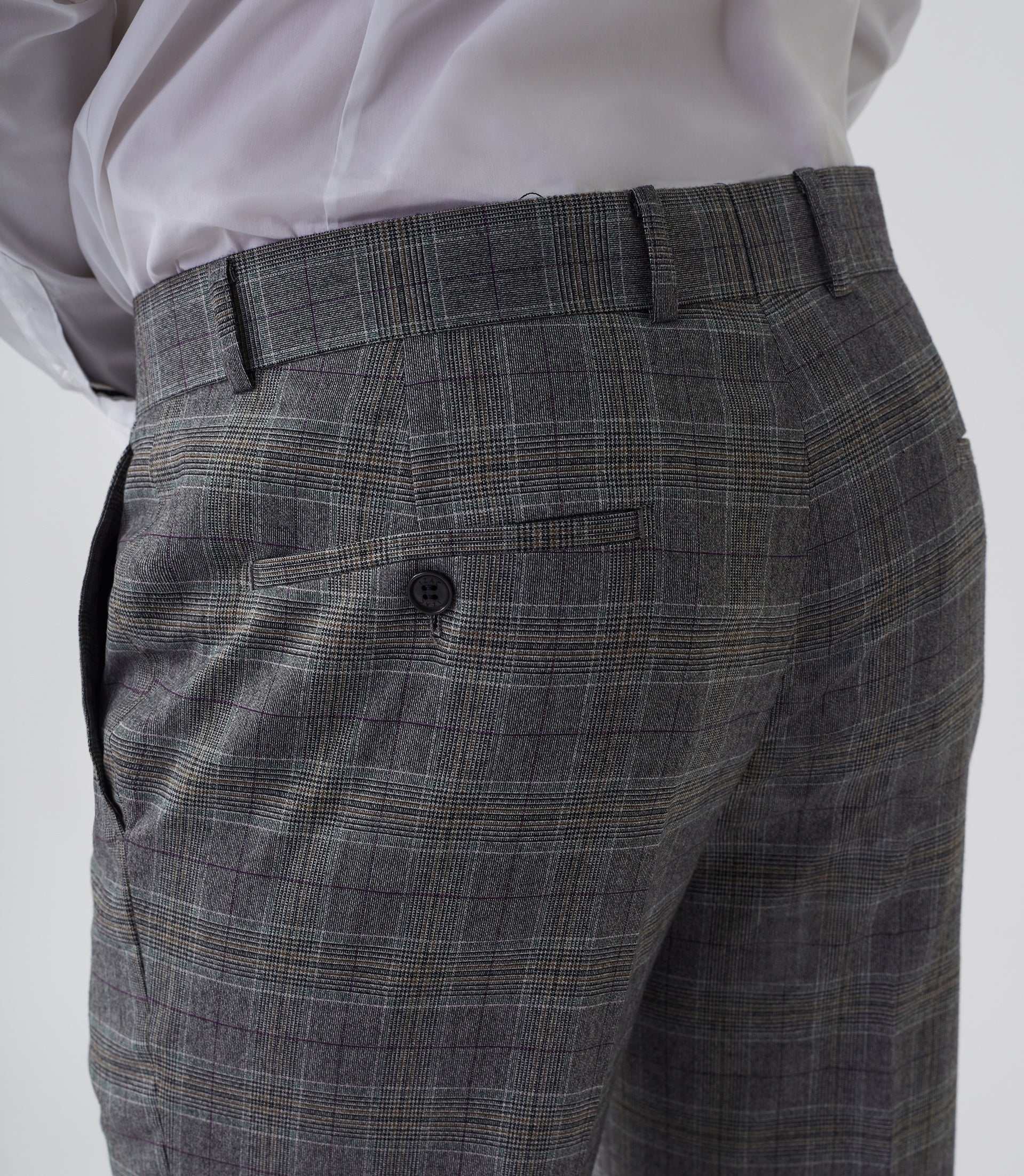 Pantalon ville Prince de Galles gris "Gvintage" - IZAC