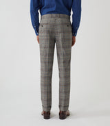 Pantalon ville Prince de Galles beige "Gvinyle" - IZAC
