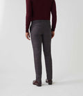 Pantalon ville Prince de Galles marron "Gvisuel" - IZAC