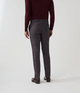 Pantalon ville Prince de Galles marron "Gvisuel" - IZAC