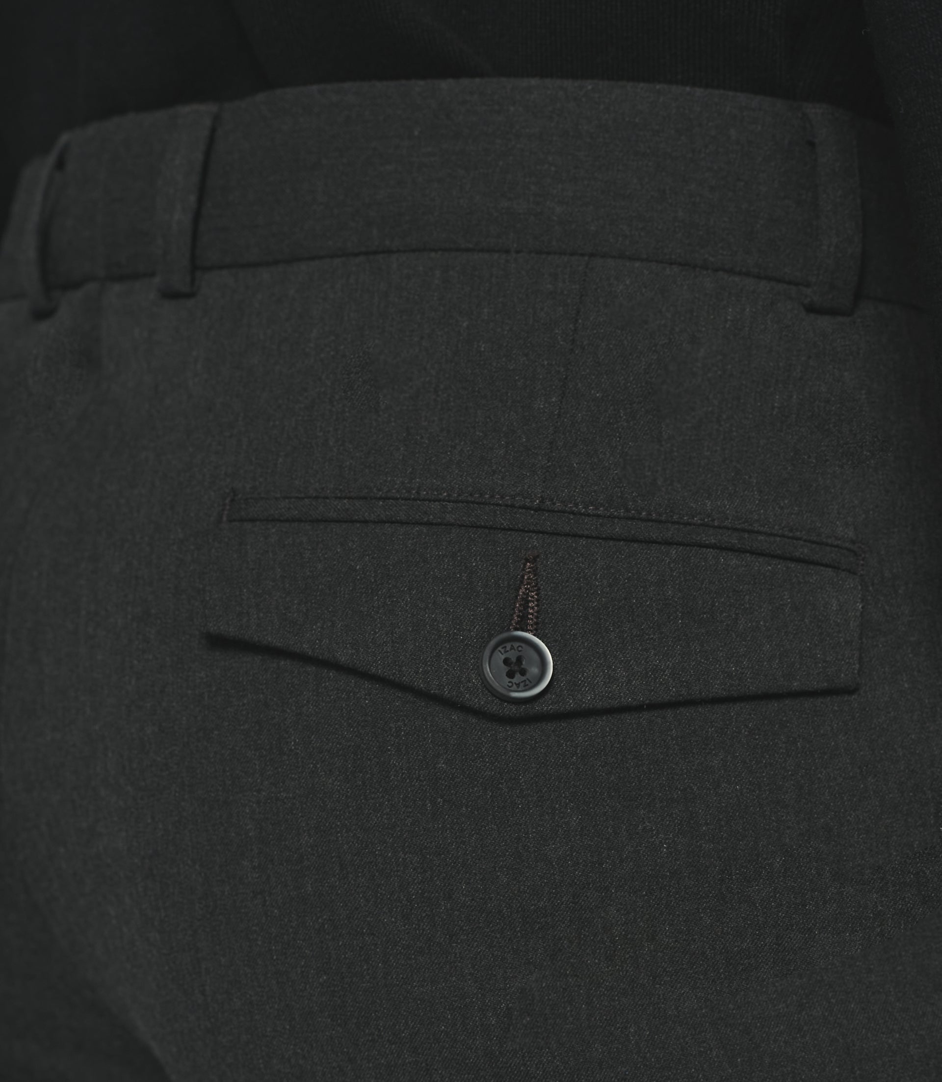 Pantalon ville uni bi - stretch gris moyen FAOR - IZAC