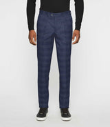 Pantalon ville à carreaux esprit Prince de Galles marine FSWING - IZAC