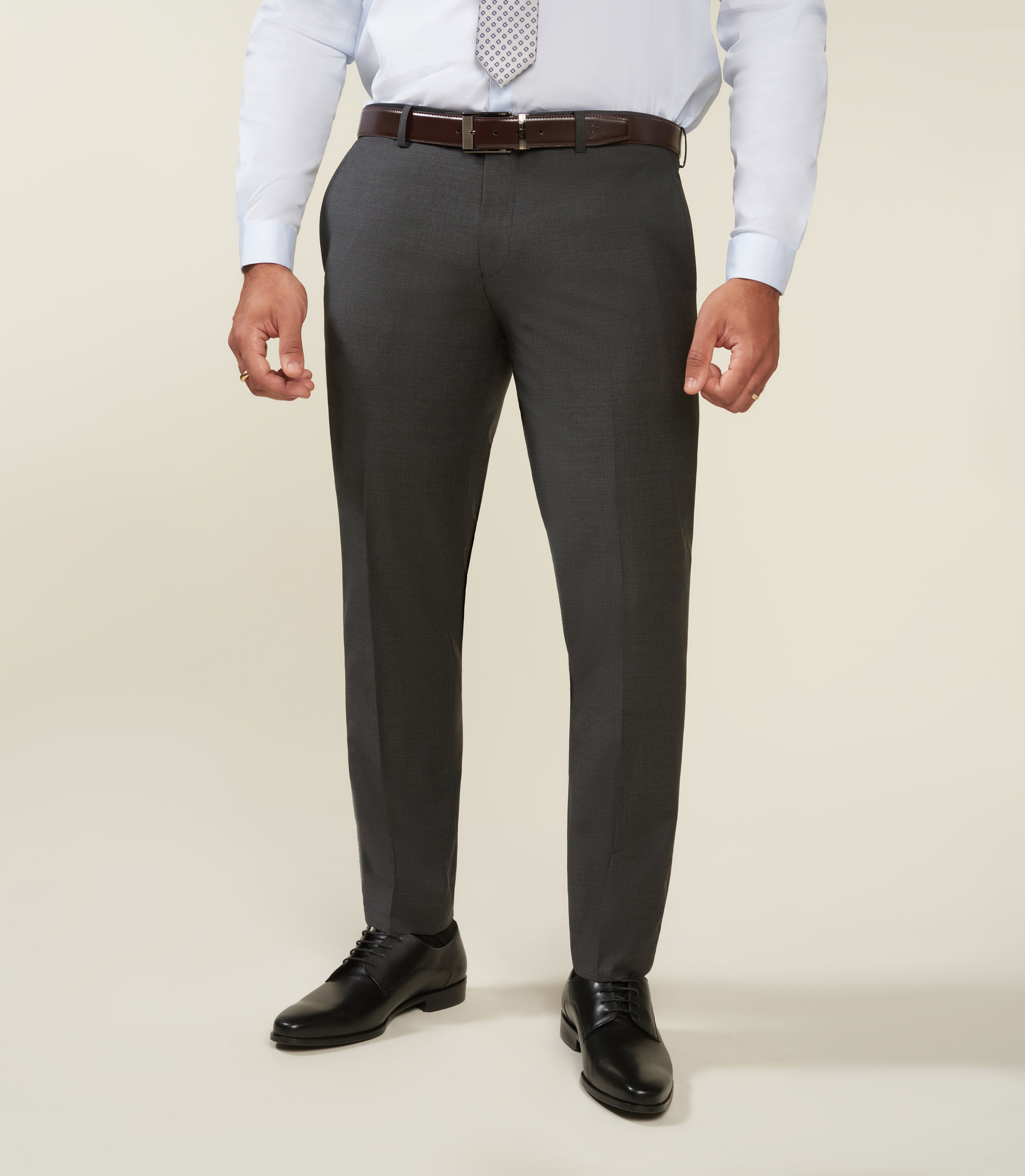 Pantalon ville en laine gris anthracite LIMONEBT - IZAC