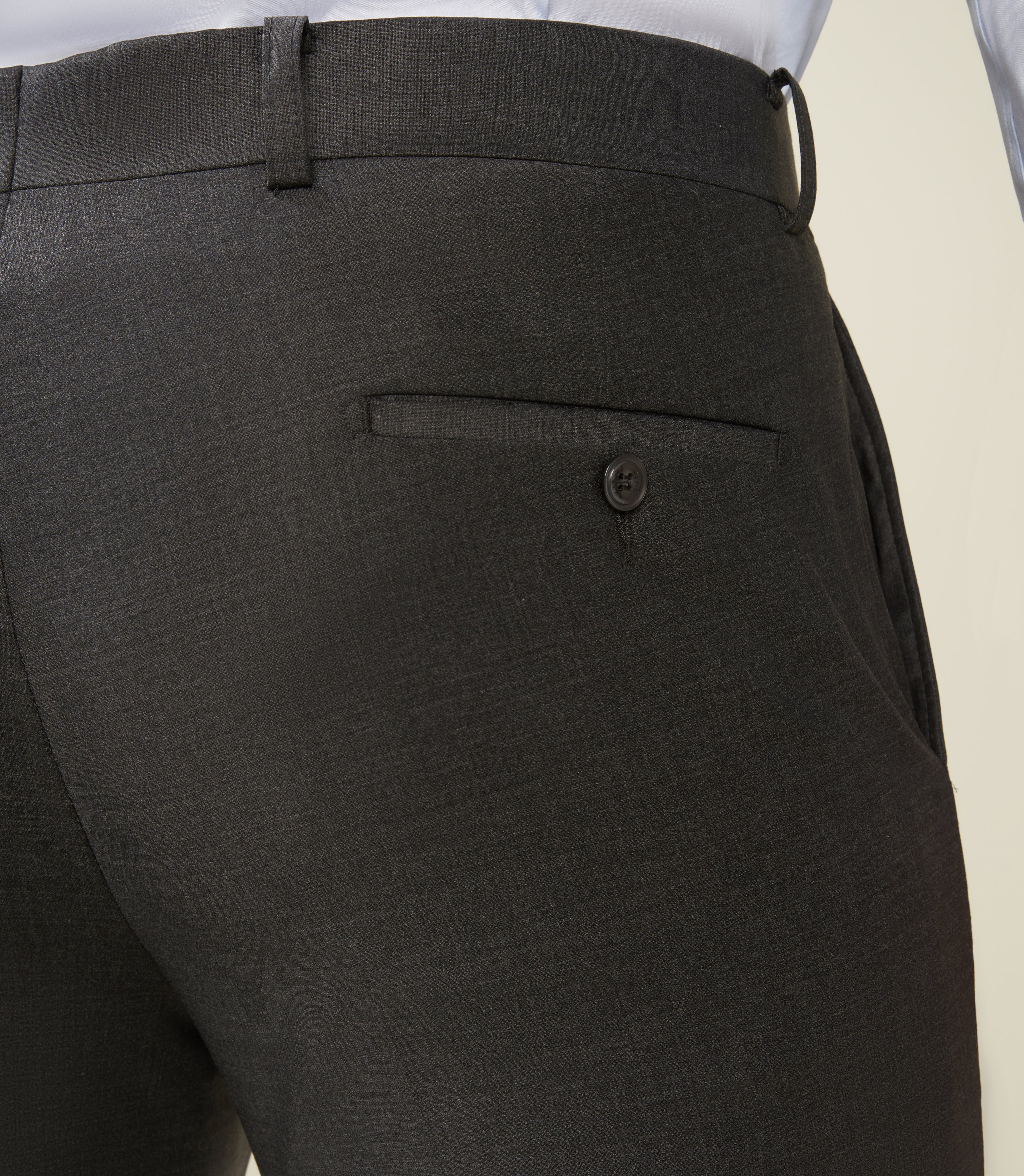 Pantalon ville en laine gris anthracite LIMONEBT - IZAC