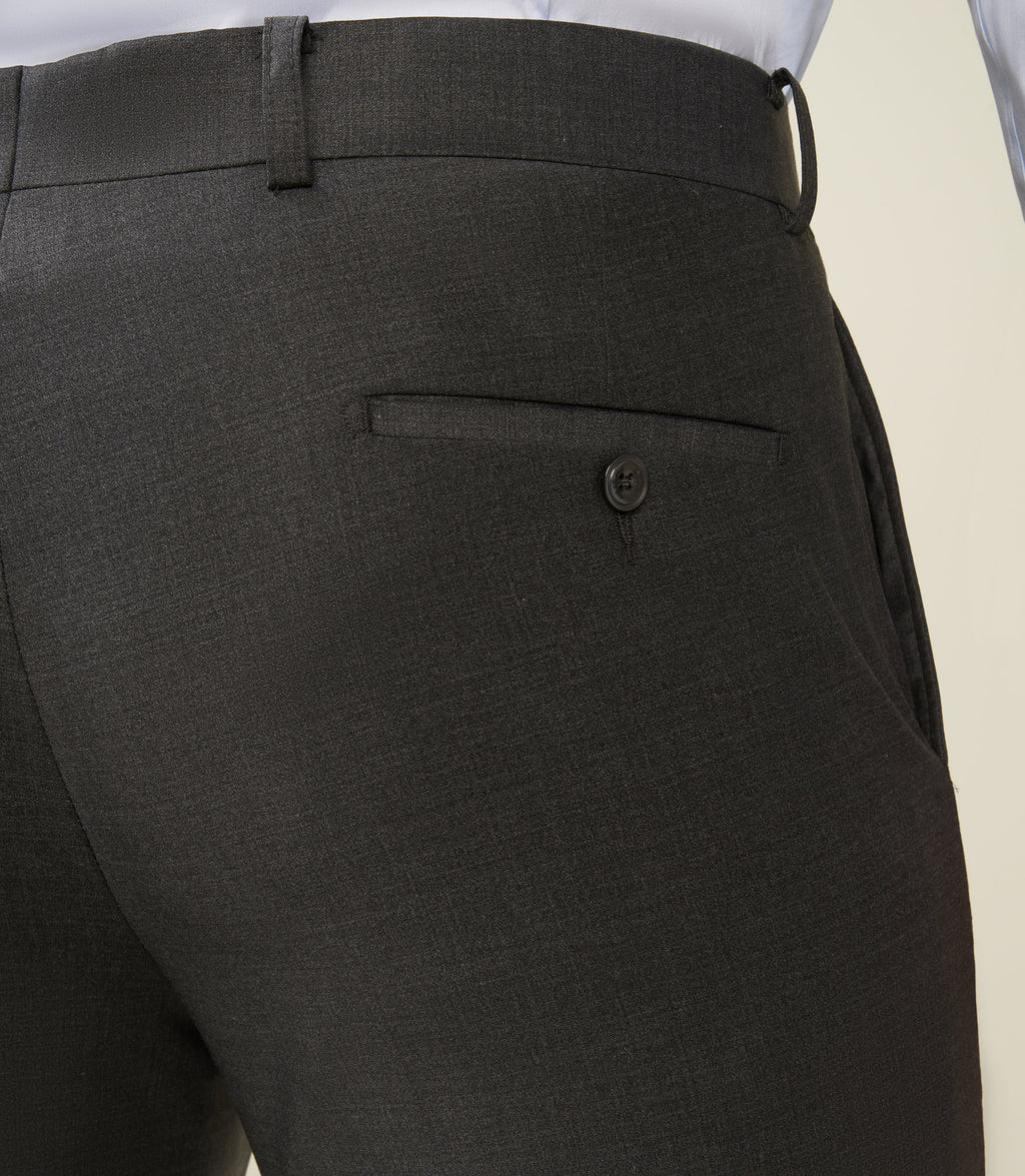 Pantalon ville en laine gris anthracite LIMONEBT - IZAC