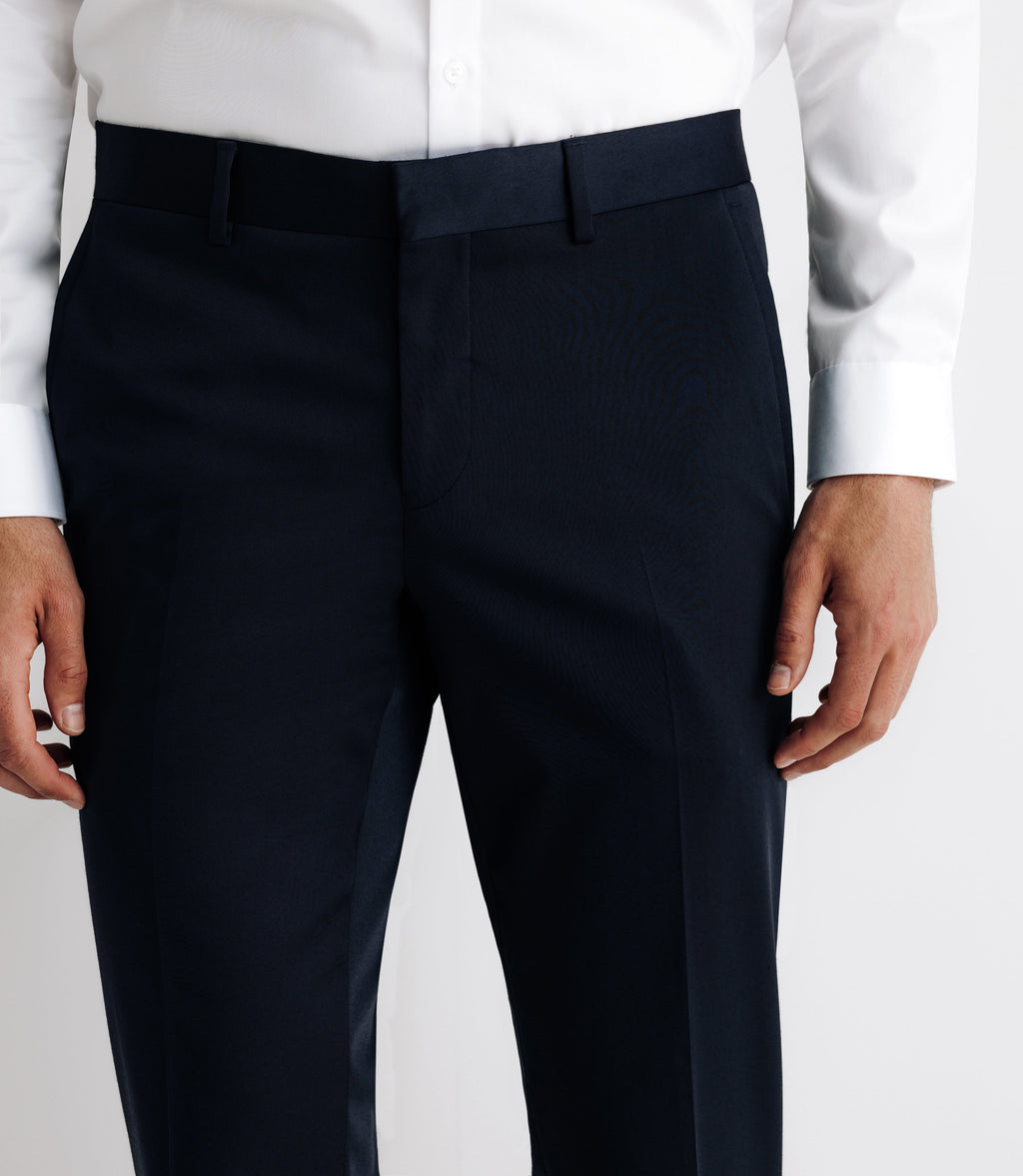 Pantalon ville tissu technique marine - IZAC