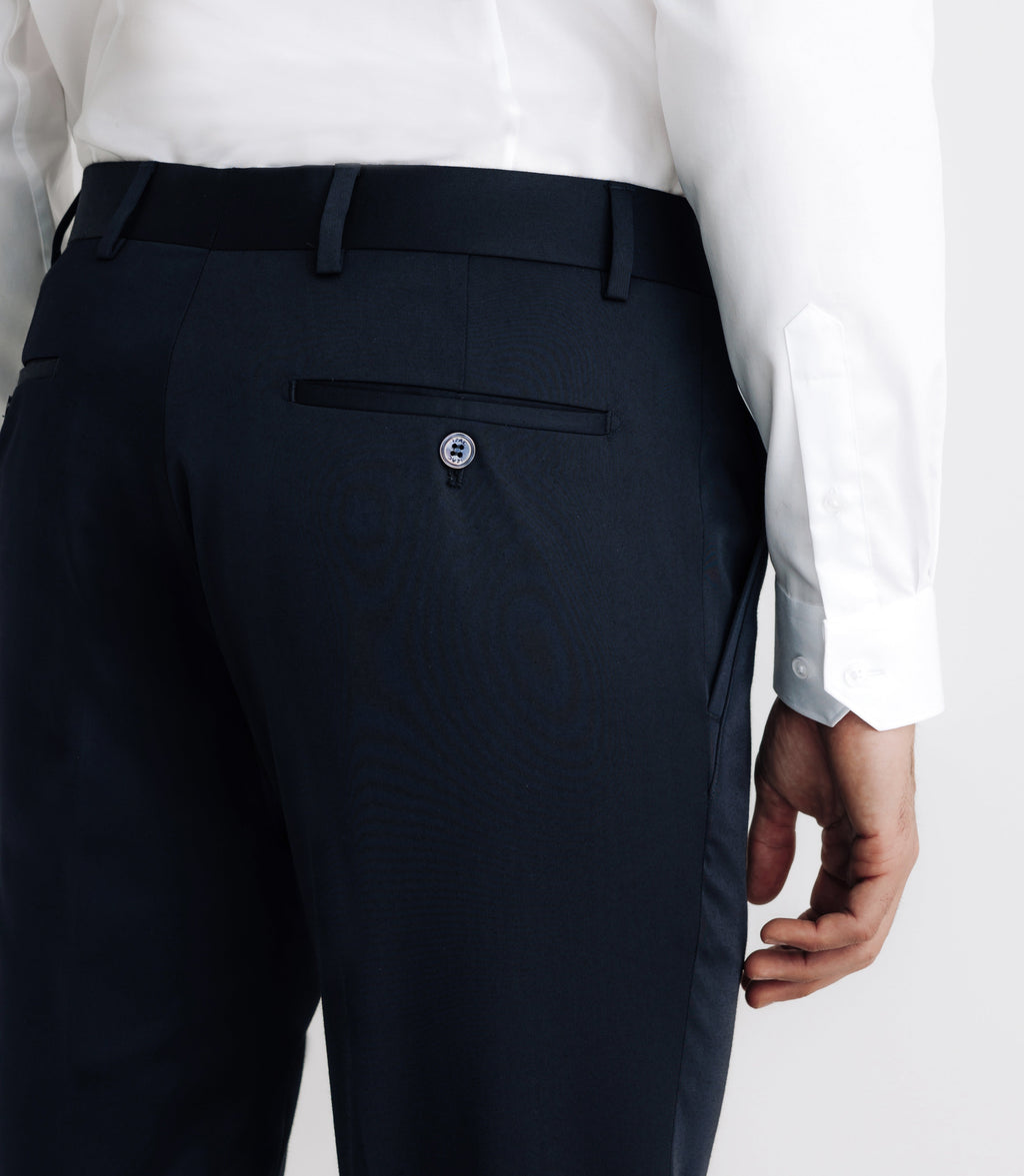 Pantalon ville tissu technique marine - IZAC