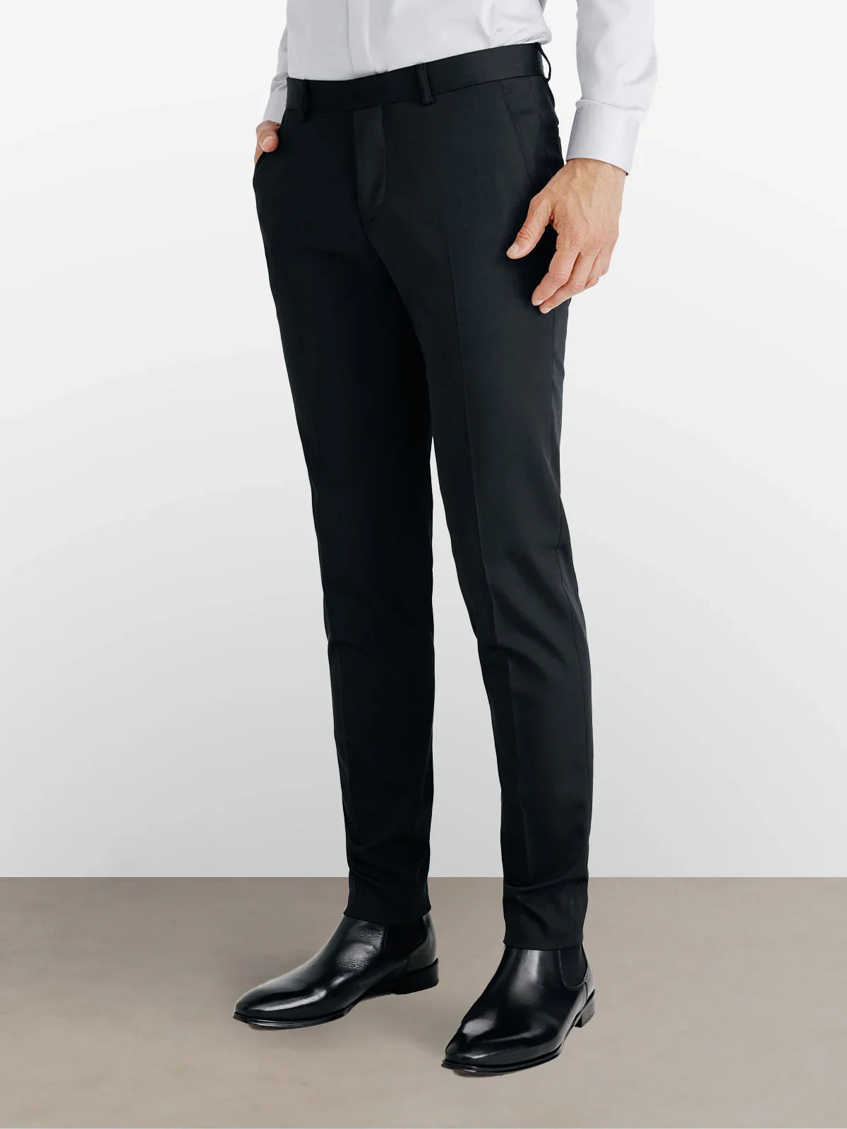 Pantalon ville tissu technique noir - IZAC