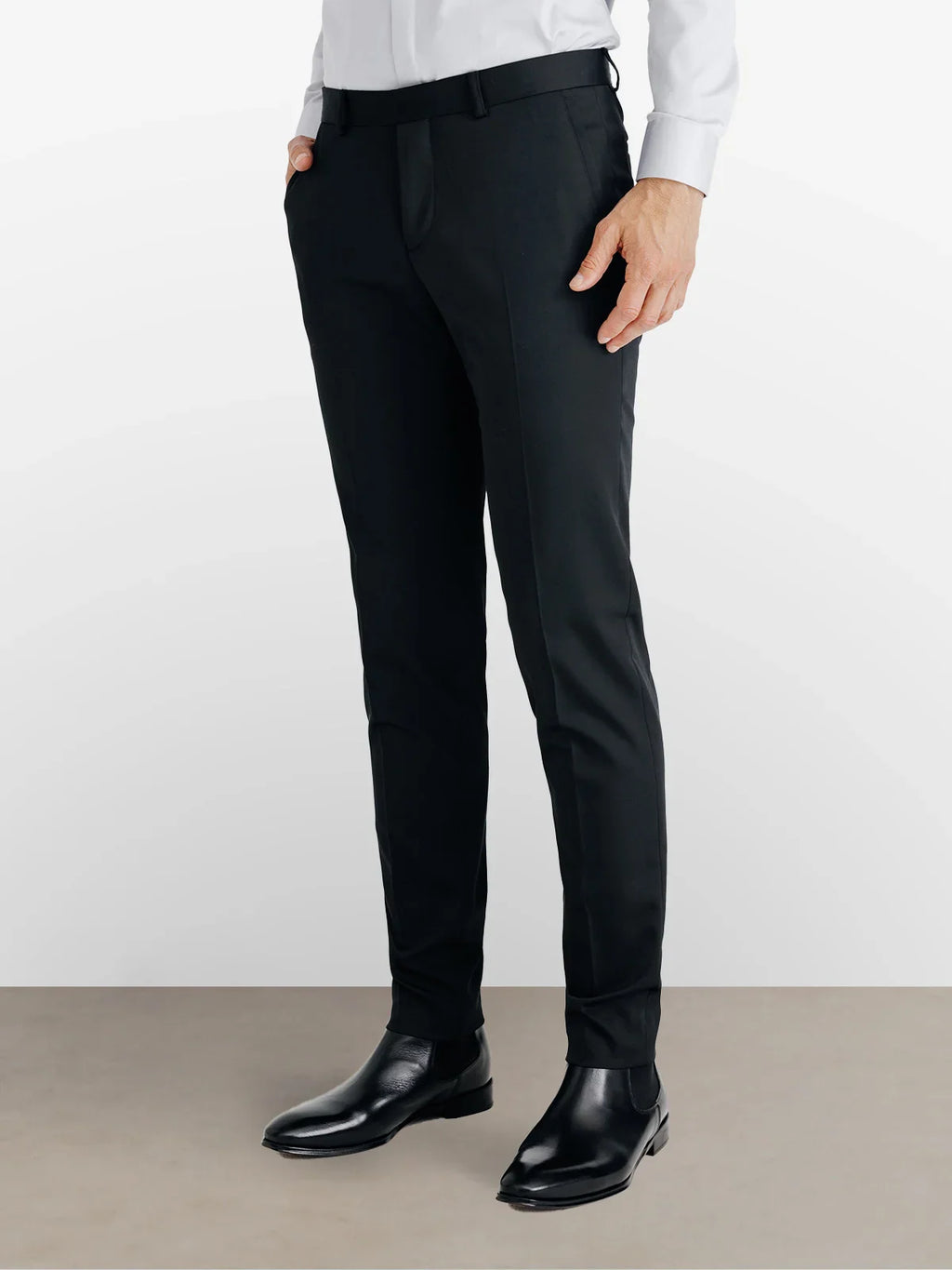 Pantalon ville tissu technique noir - IZAC