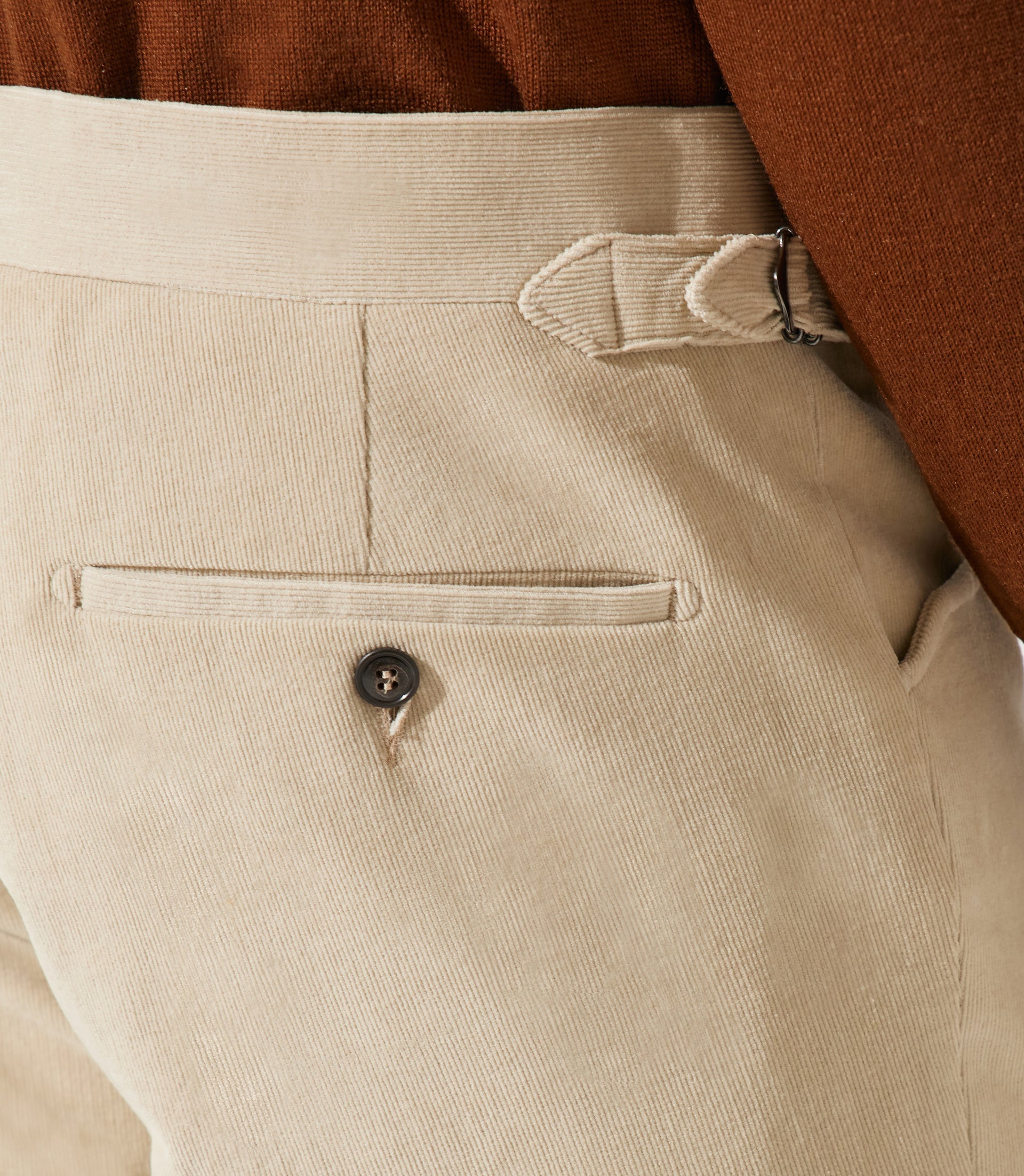 Pantalon ville séparable en velours beige FSABLIER - IZAC