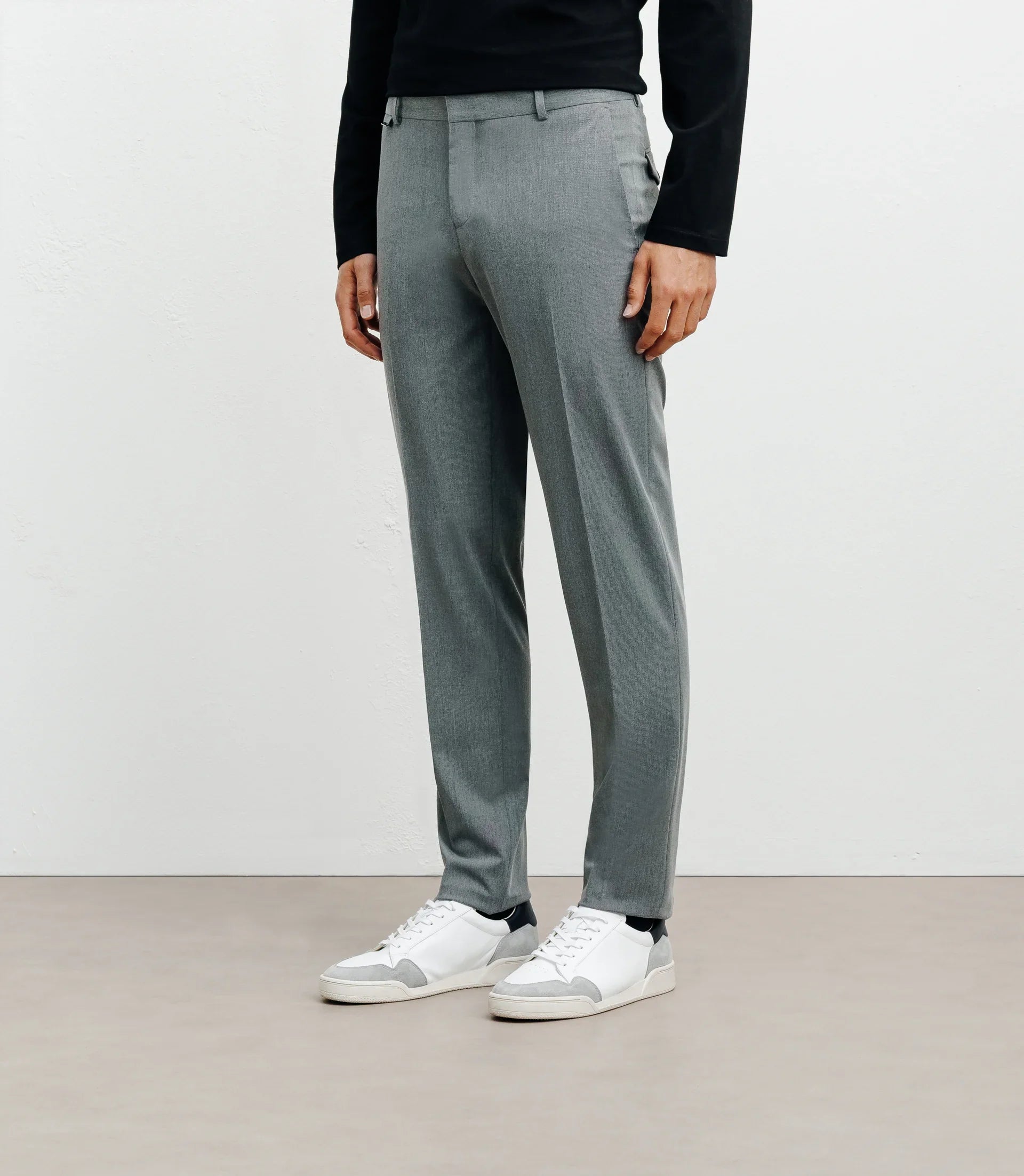 Pantalon ville ajusté gris - IZAC