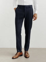 Pantalon ville ajusté marine - IZAC