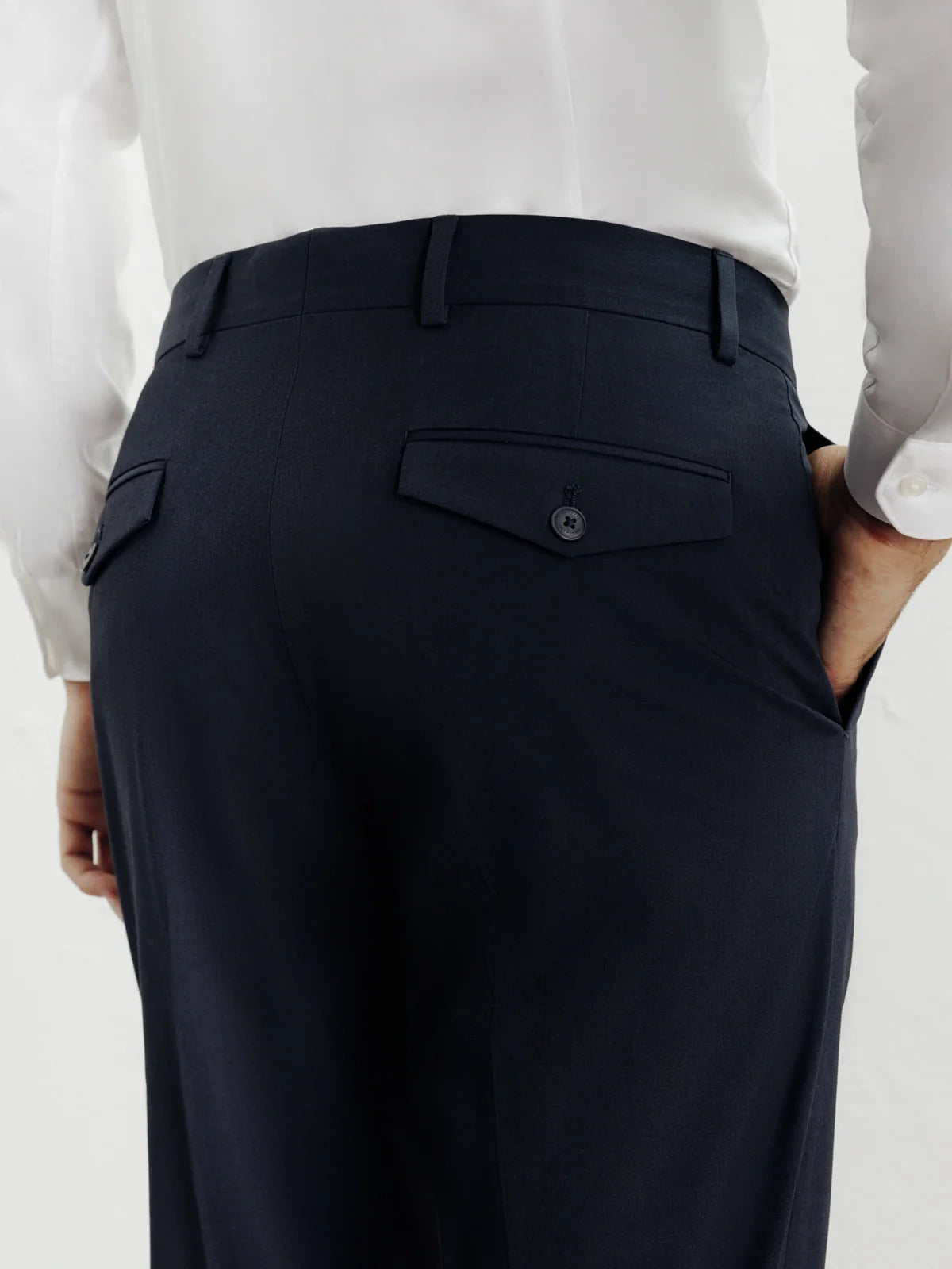 Pantalon ville ajusté marine - IZAC