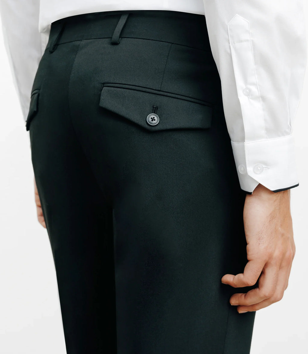 Pantalon ville ajusté noir - IZAC