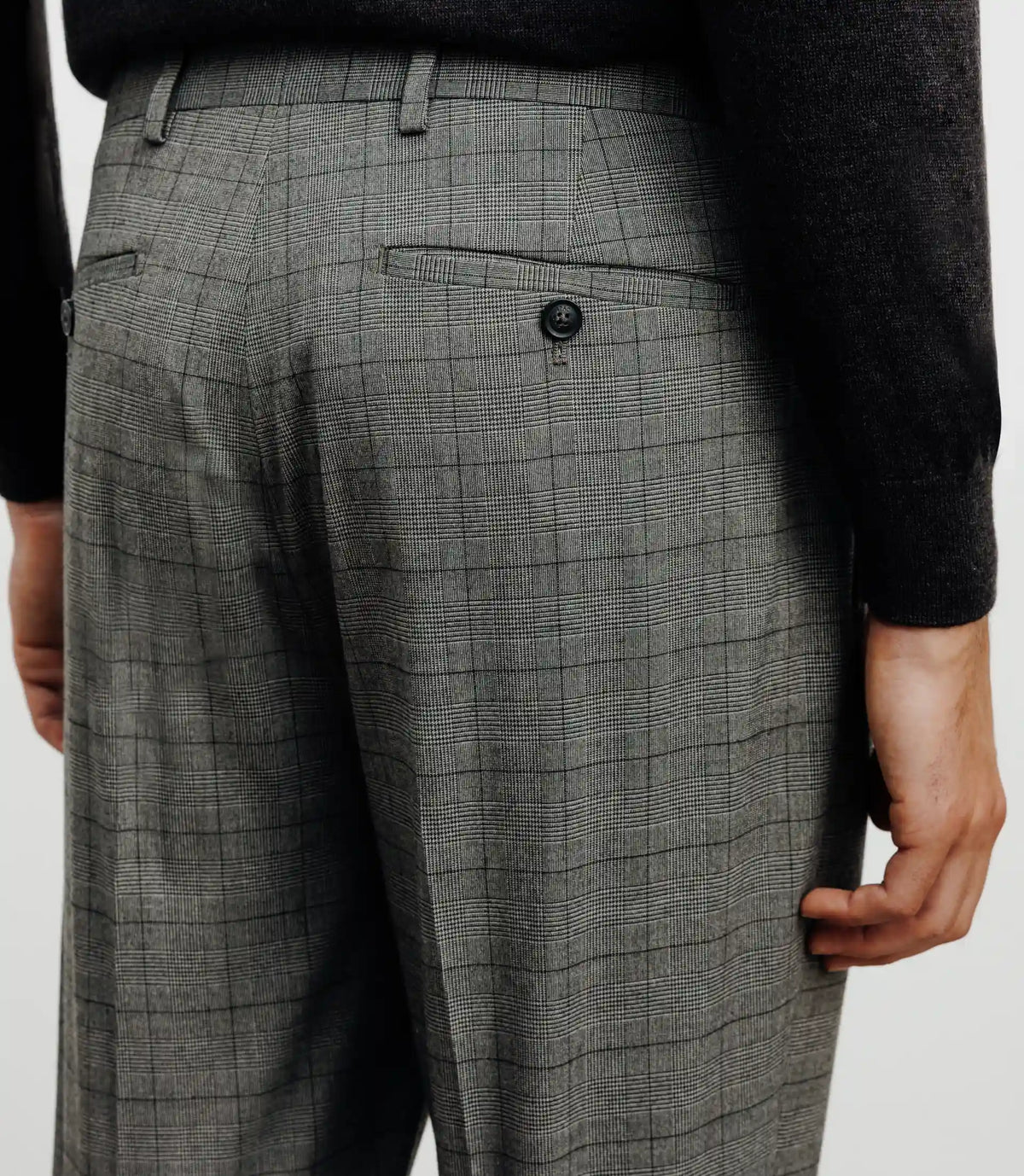 Pantalon ville avec carreaux marron - IZAC