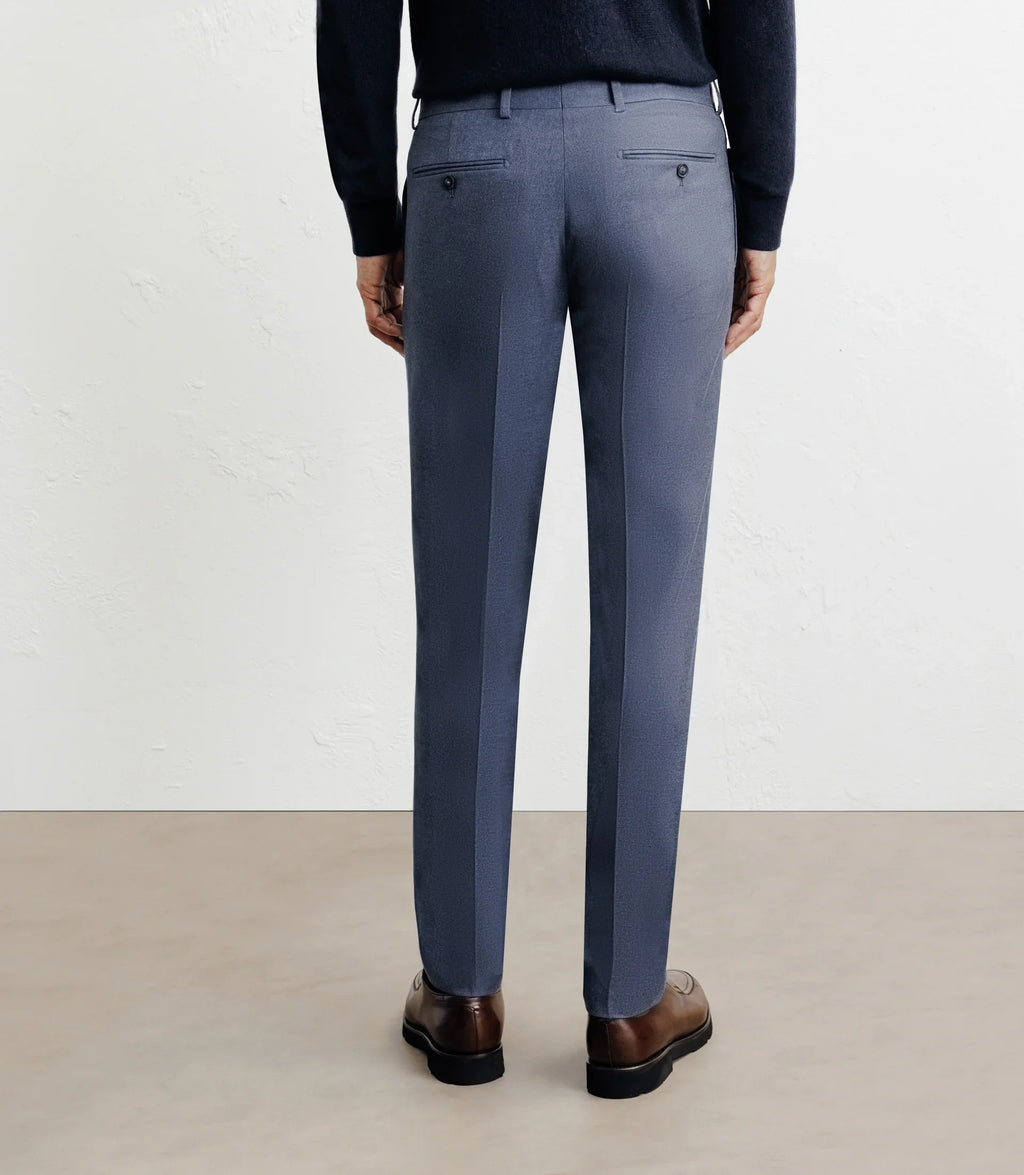Pantalon ville en flanelle bleu - IZAC