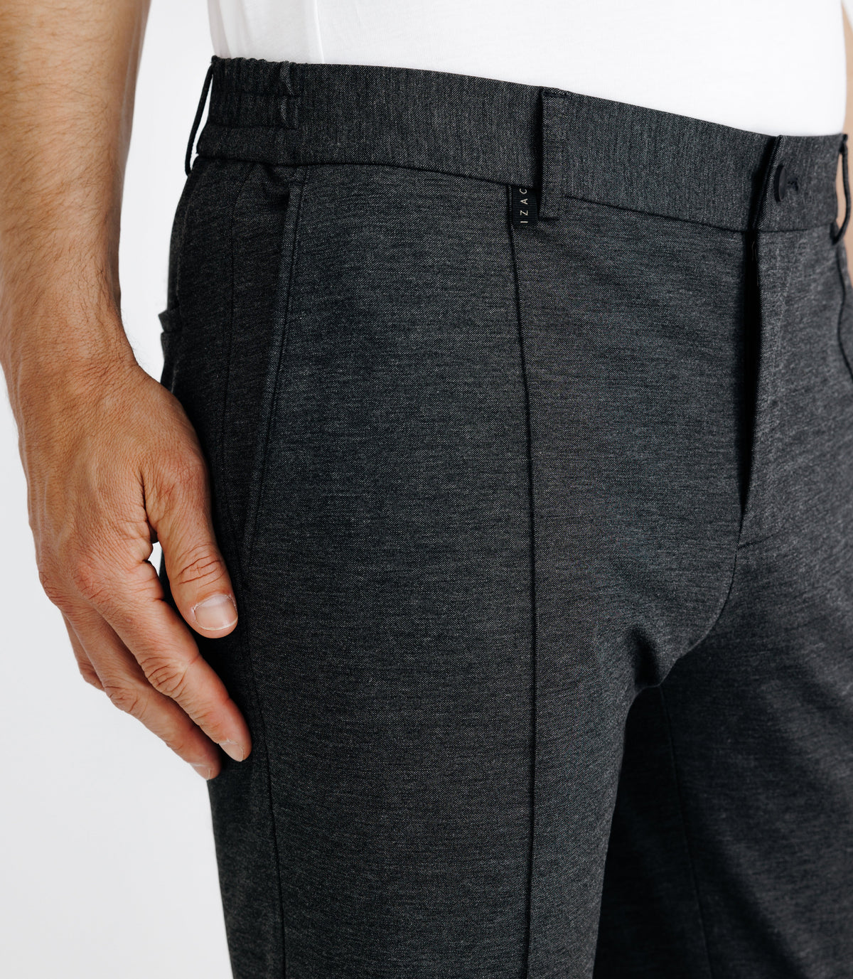 Pantalon ville en maille gris - IZAC