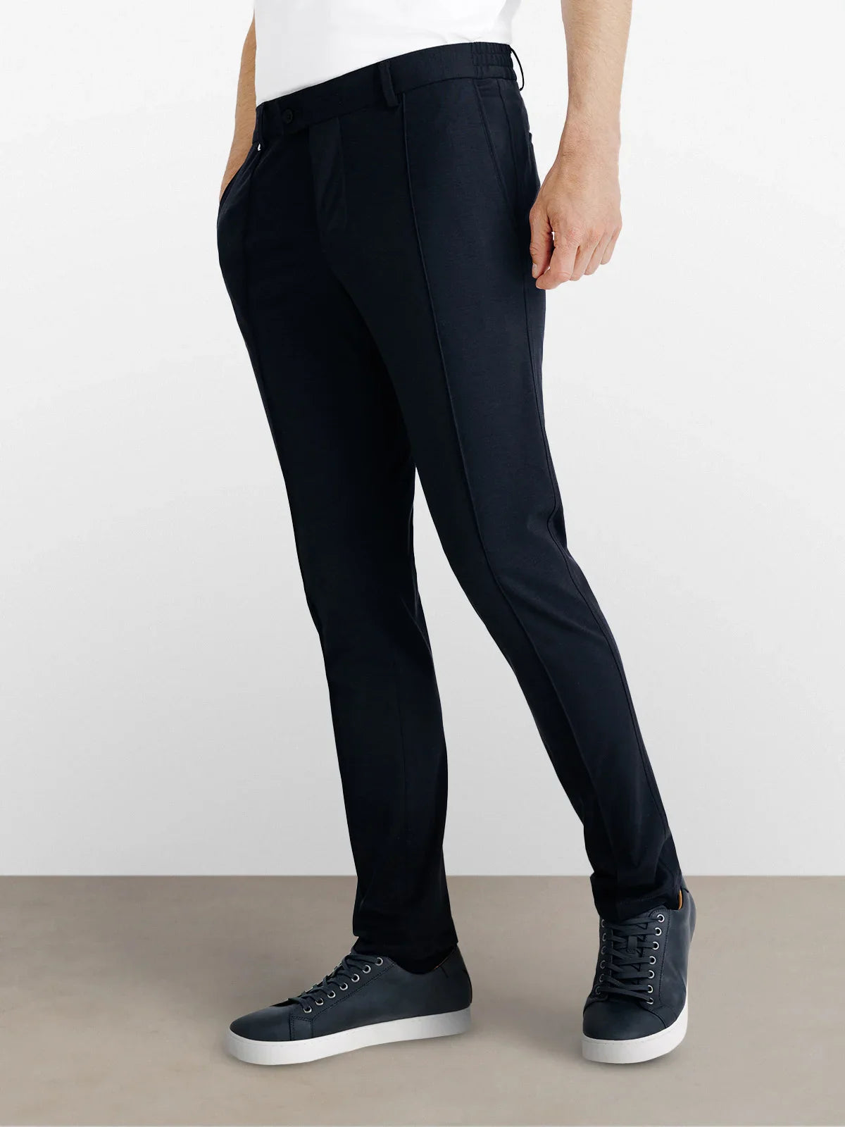 Pantalon ville avec pli marine - IZAC